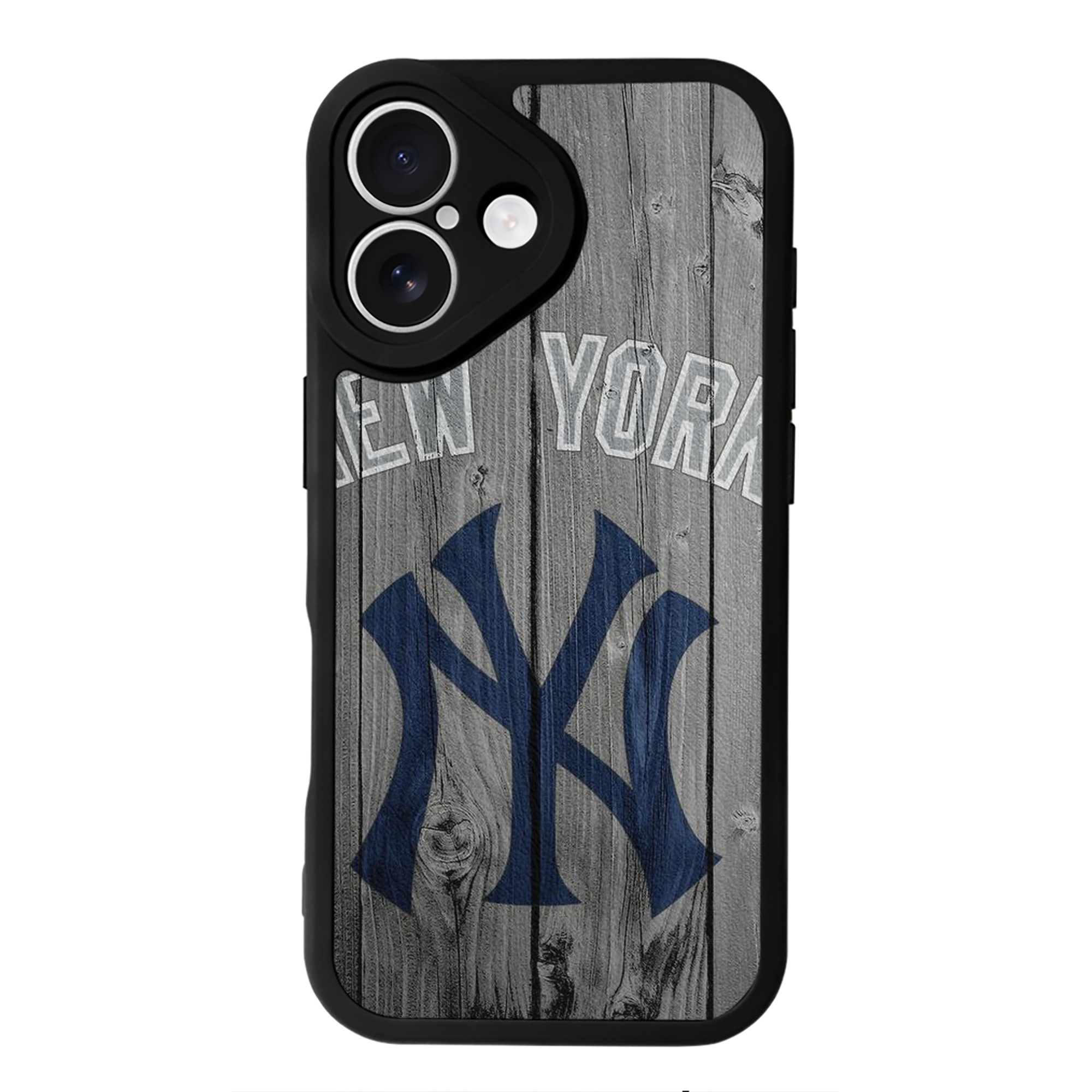 New York Yankees 204 IPhone 16 Silicone Leather Case – UV Print, Lambskin Texture – Perfect Fit, Wireless Charging Compatible, Scratch Resistant, Precise Cutouts – Stylish Protection For IPhone 16